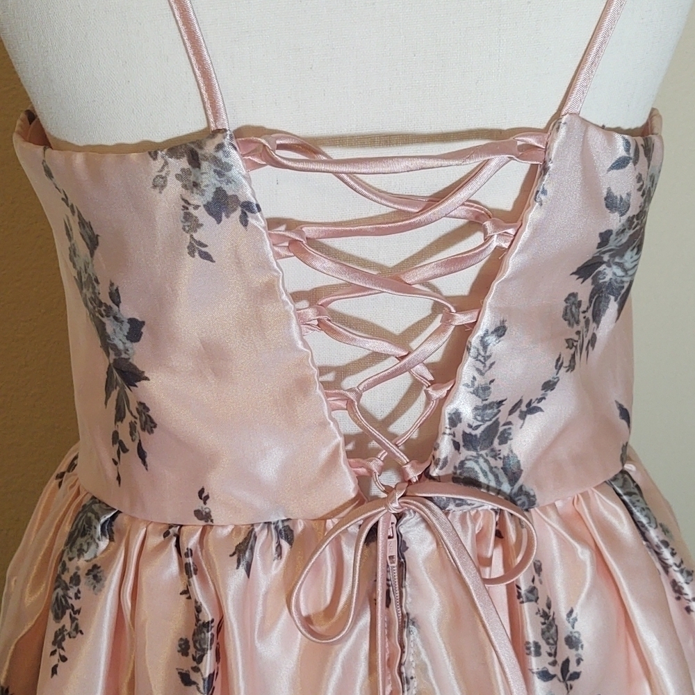 Teeze Me Pink / Gray Flare Dress - Picture 5 of 11
